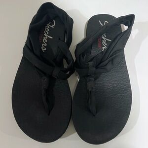 Skechers Women's Elegant Black Sandals